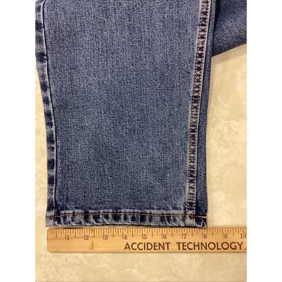 Levi's 505 Mens Regular Fit Med Wash Blue Denim Jeans Sz 38x30 - Picture 10 of 14